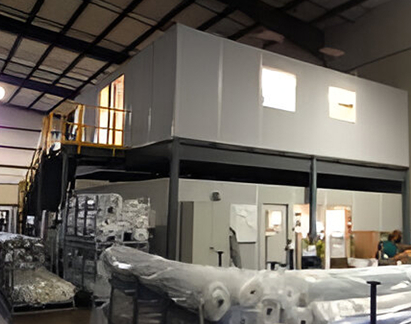 Two Story Office - Modular Office Mezzanine Solutions