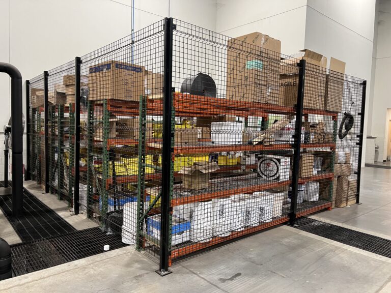 Wire Security Partitions Protect Supplised andHigh Dollar Inventory