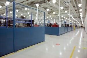 flat panel installation view