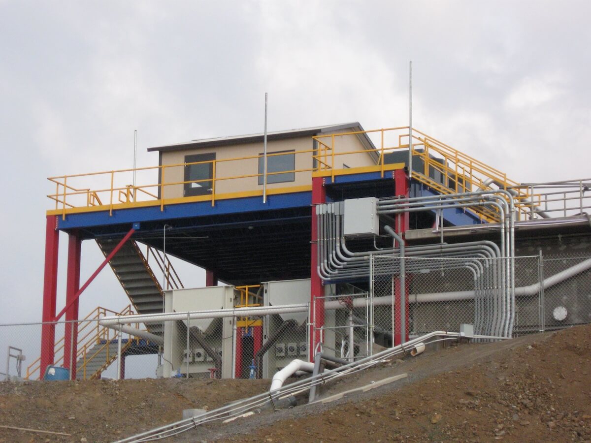 An elevated work platform manufactured and erected by KABTech USA