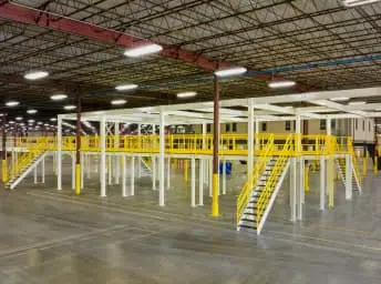 A custom-made KABTech mezzanine system