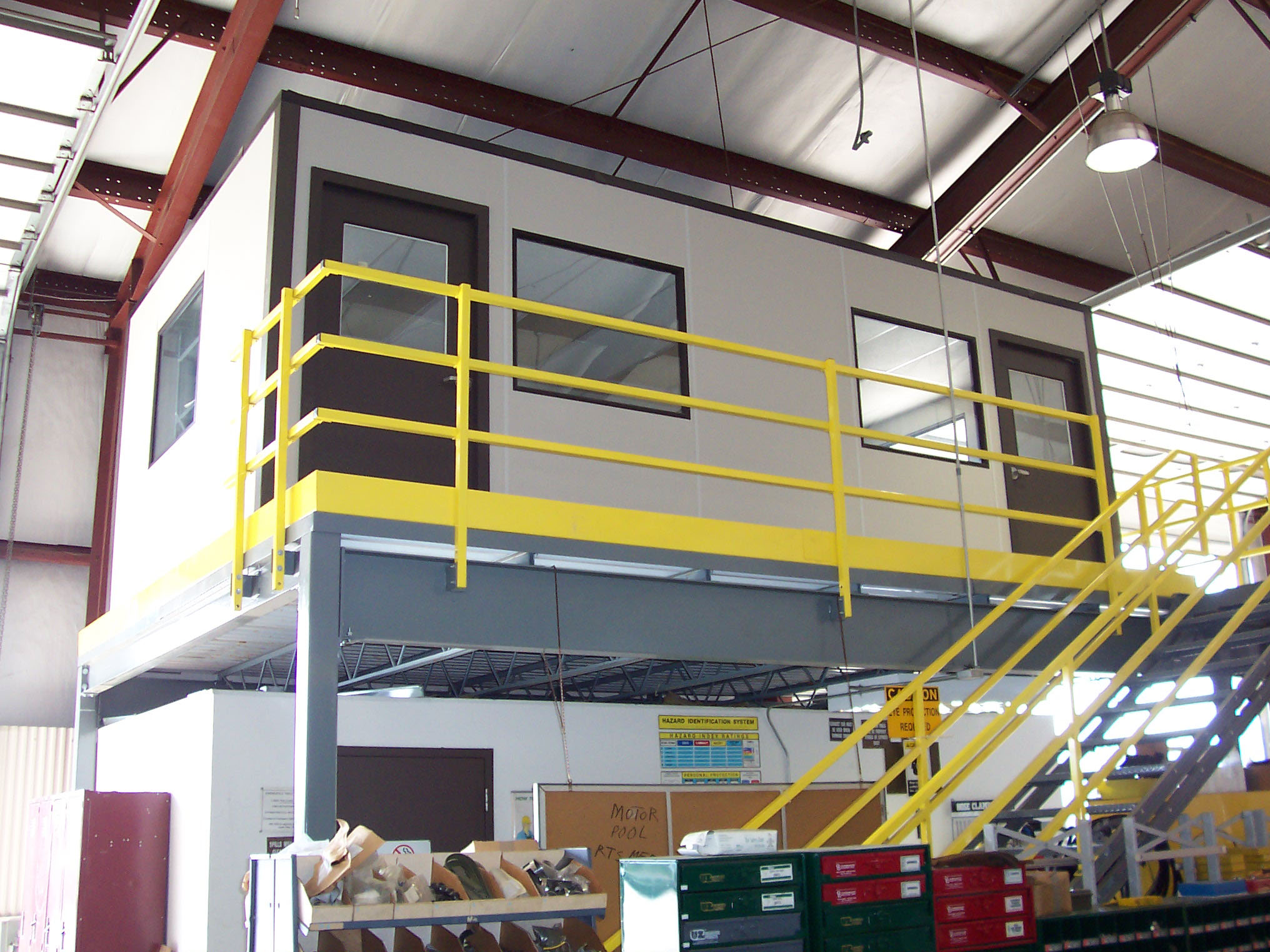 Photo of an office mezzanine platform by KABTech