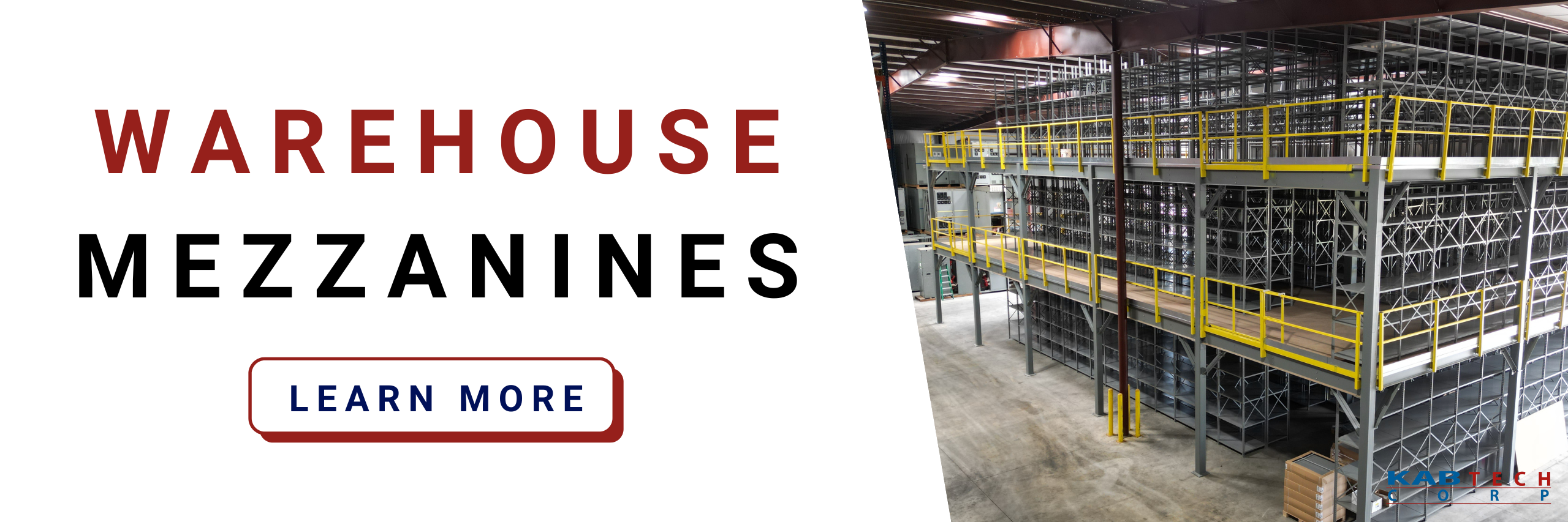 Custom Warehouse Mezzanines - Manufactured by KABTech USA
