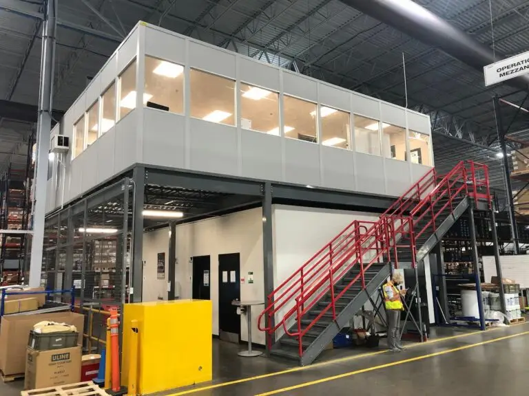 A structural mezzanine designed and installed by KABTech