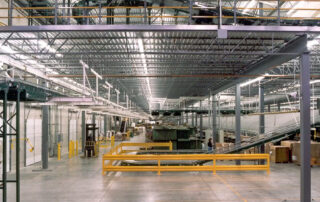 Full mezzanine system by KABTech in use at a facility