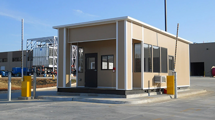 A Pre-Fabricated Guard House Outside a Facility, made by KABTech Corp