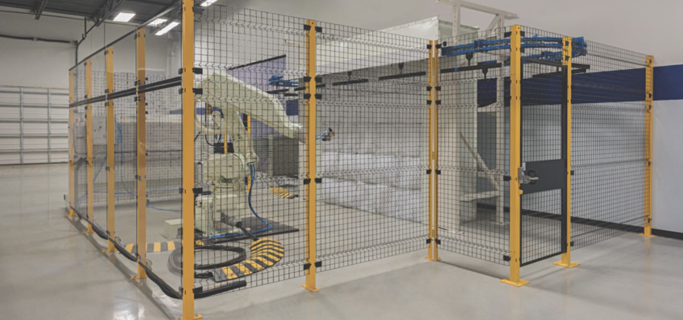 Equipment-Safety-Barriers-and-Wire-Enclosures-for-Machinery-Conveyors-and-Robotics