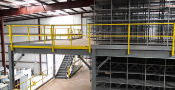 Two-story in-plant modular office